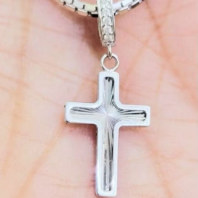 Liontin Emas Asli Salib Gold 17k