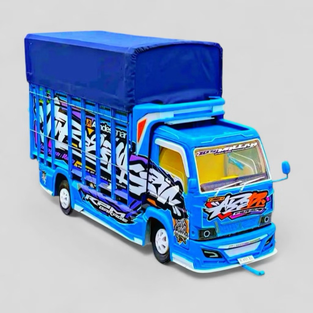 Miniatur Truk Kayu Oleng - Full Variasi Lampu, Bisa Belok, Tahan Banting Terlaris