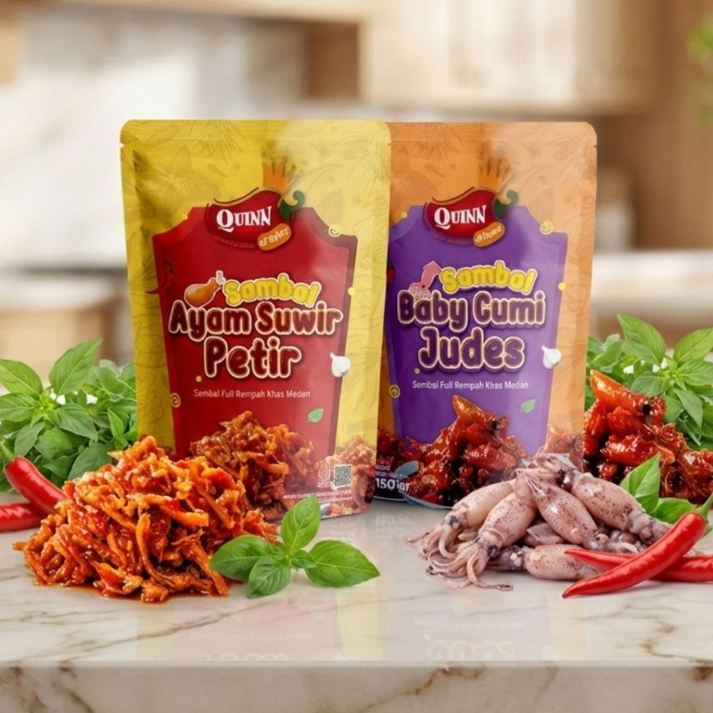 Paket Dua Sambal Quinn Kitchen Asli Medan Lebih Hemat