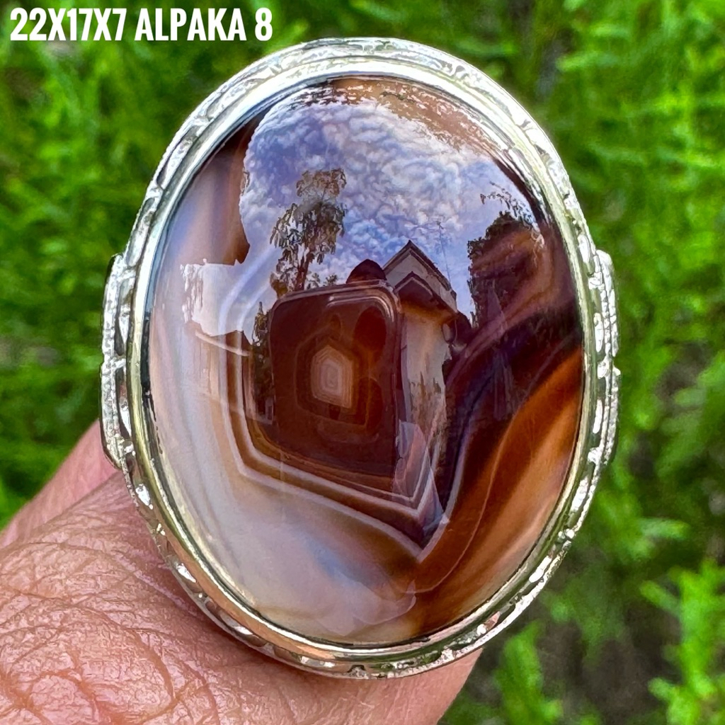 Cincin Batu Akik Natural Sulaiman (Asli Alam)