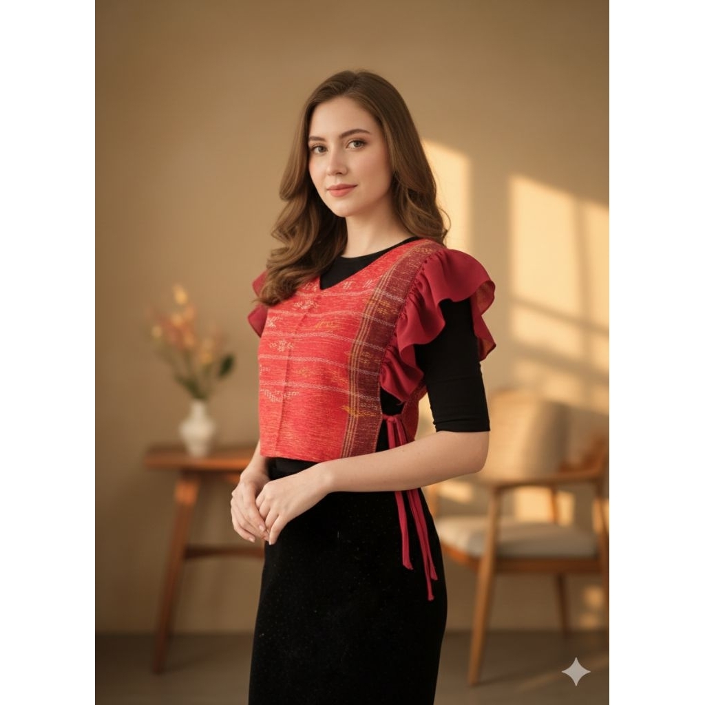 rompi ulos batak , outer ulos Batak untuk remaja dan dewasa