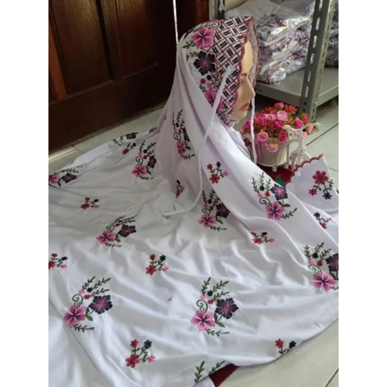 Mukena TERBARU Terusan Sutera Polino | Telekung Langsung Rukoh Santri Mewah Adem Lembut Dingin | Bor