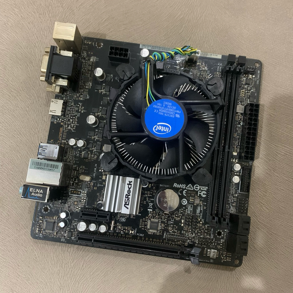 Paket Intel Core i5 9400F Motherboard Asrock H310M HDV Second