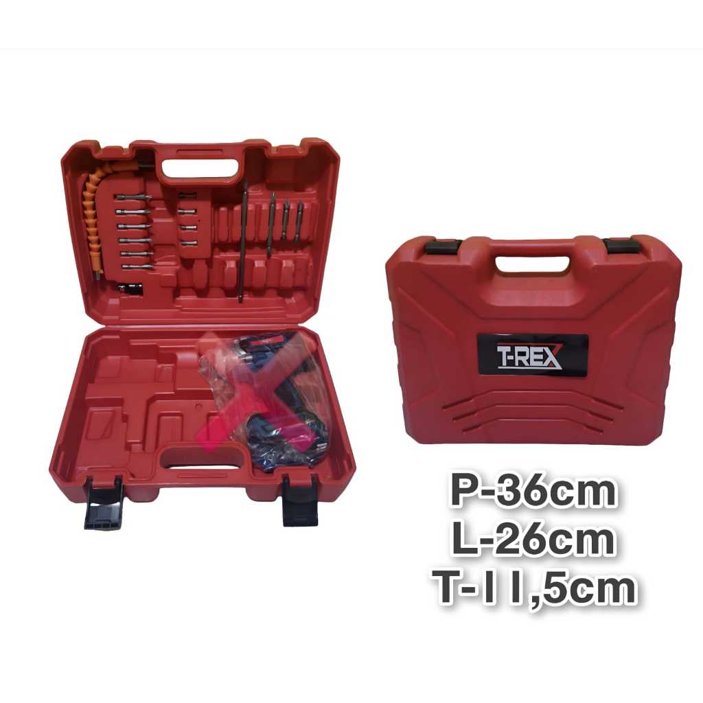 KOPER BOX IMPACT BOX BOR IMPACT BOR BATERAI LENGKAP DENGAN AKSESORIS