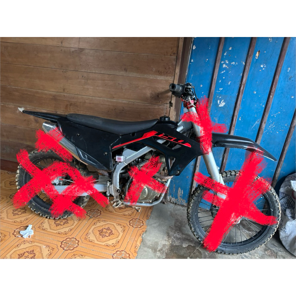 frame/ rangka crf 450 + body set