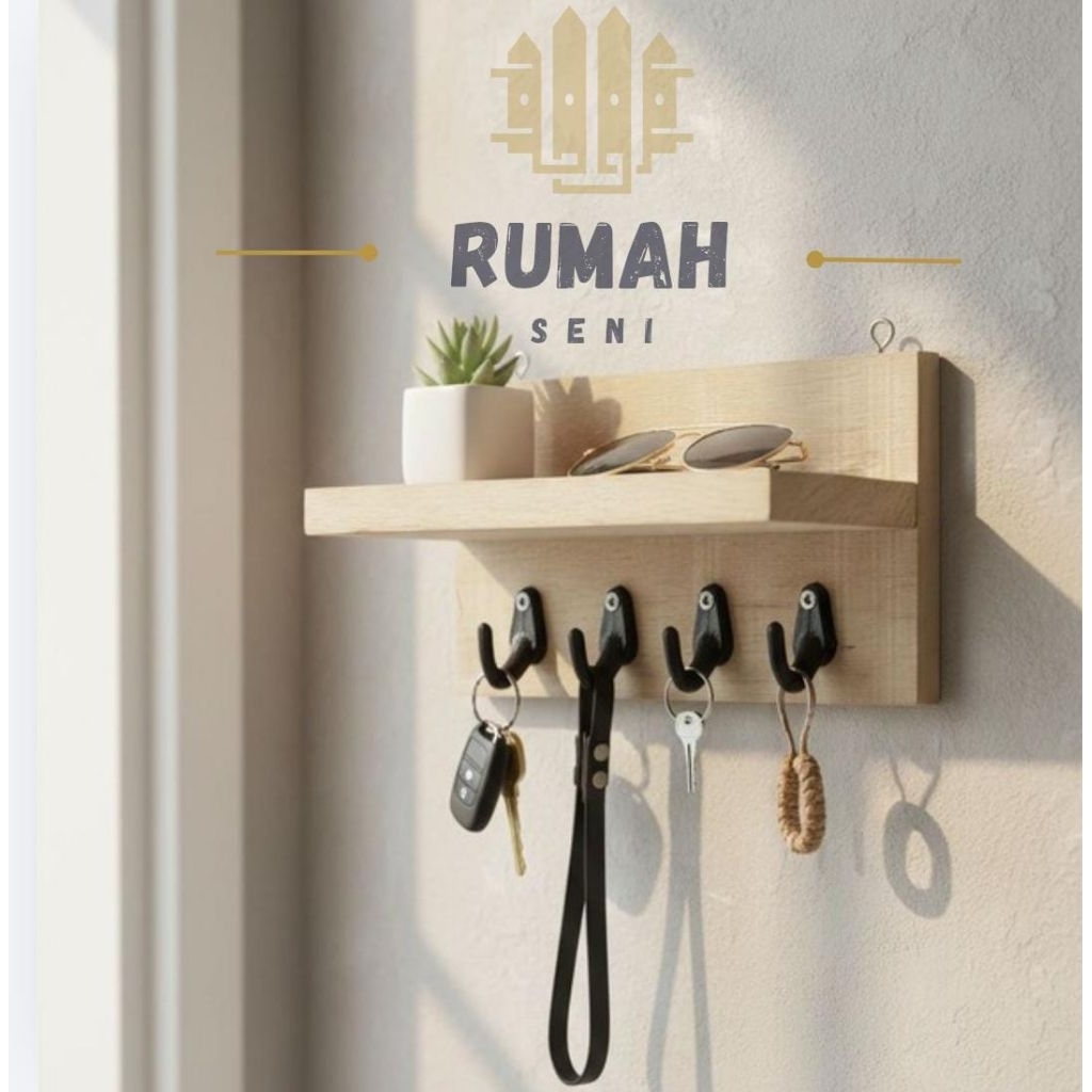 Tempat Cantolan kunci motor, topi, dasi serbaguna minimalis