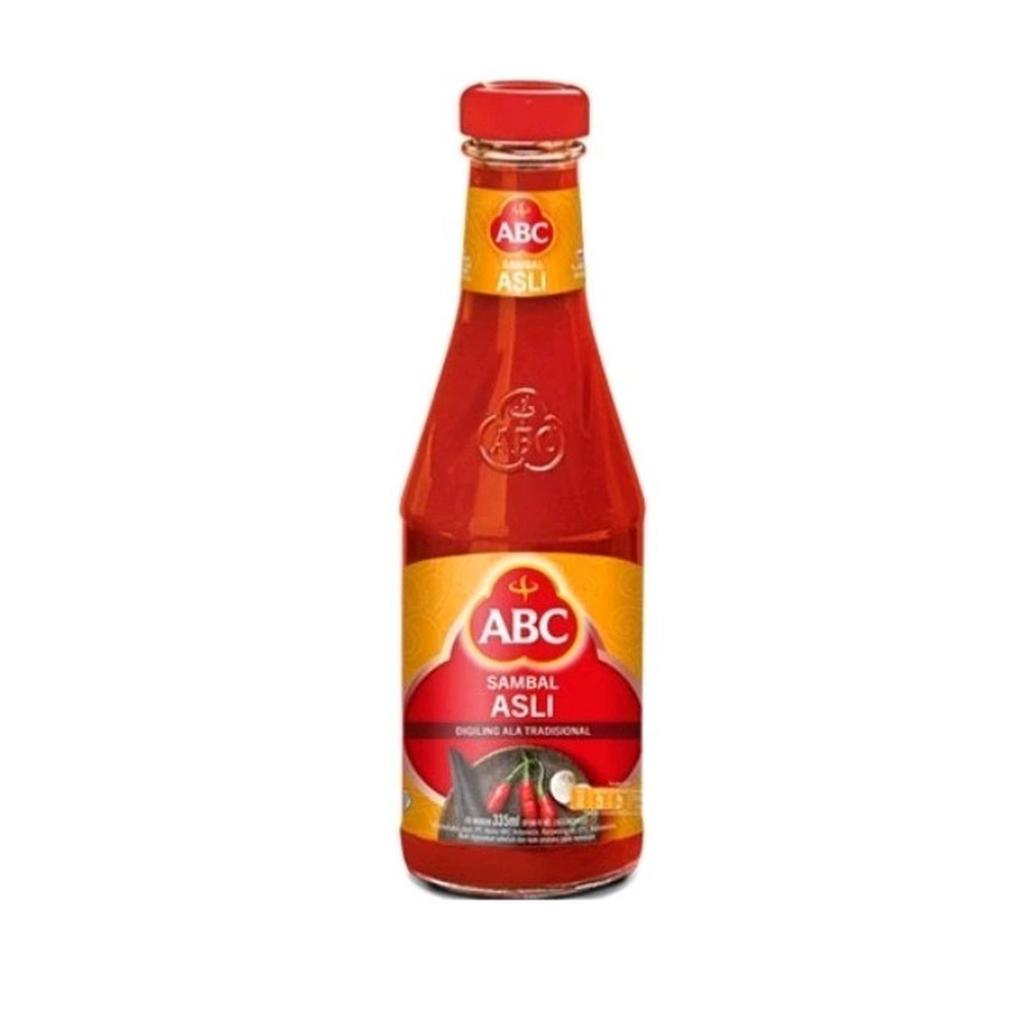 PROMO ABC Saus Saos Sambal Sambel Asli Pedas Chilli Sauce 335 ml 335ml Botol Asli Beling Kaca Murah 