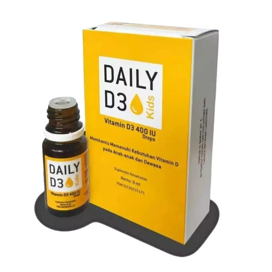 Daily D3 Kids - Daily D3 Drop 400 IU - Vitamin D3 Drops - Vitamin D3 400 IU Tetes - Vitamin D3 Anak