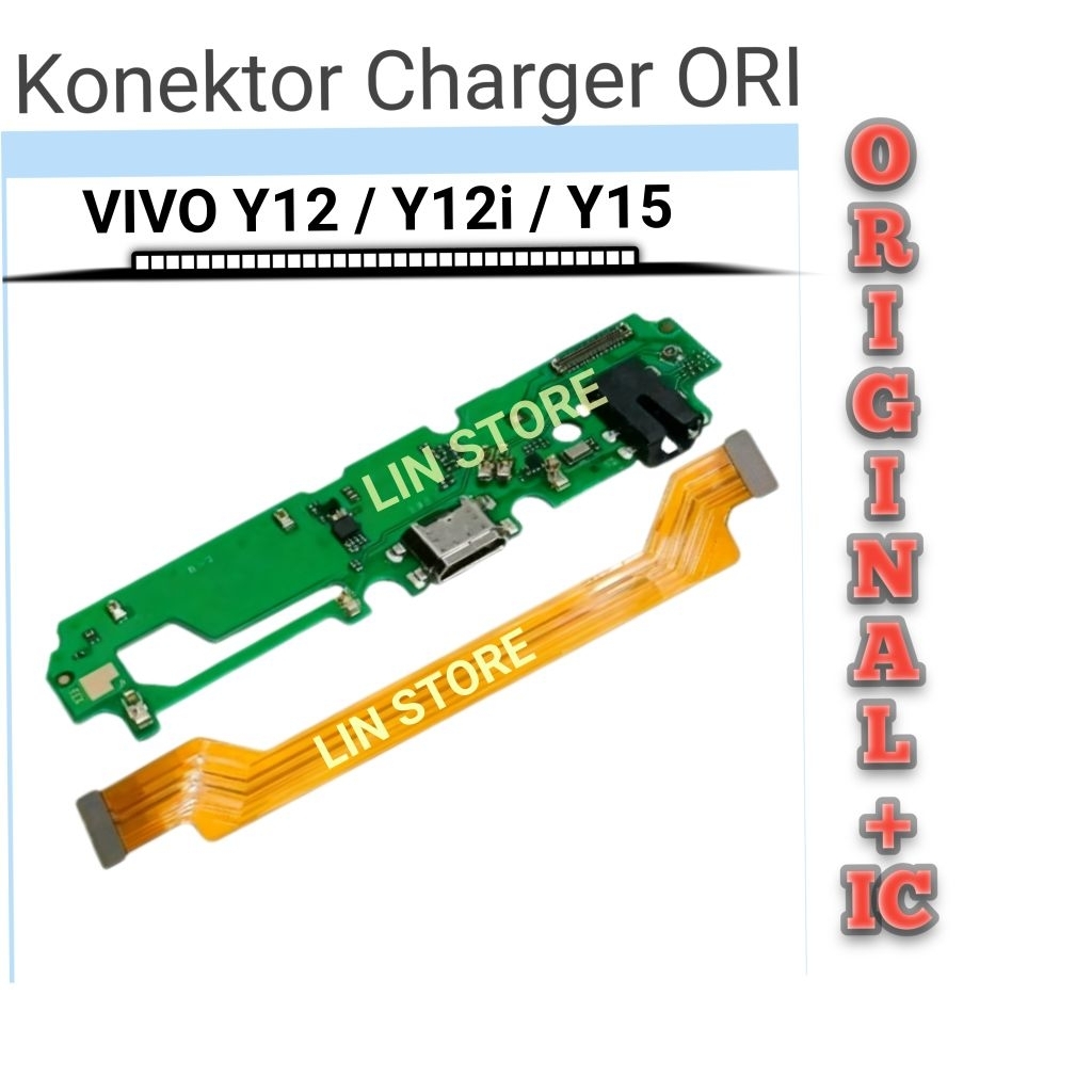 Flexible Board Konektor Charger Vivo Y12 / Y12i / Y15 / Fullset + IC Papan Cas Flexible Charger Vivo
