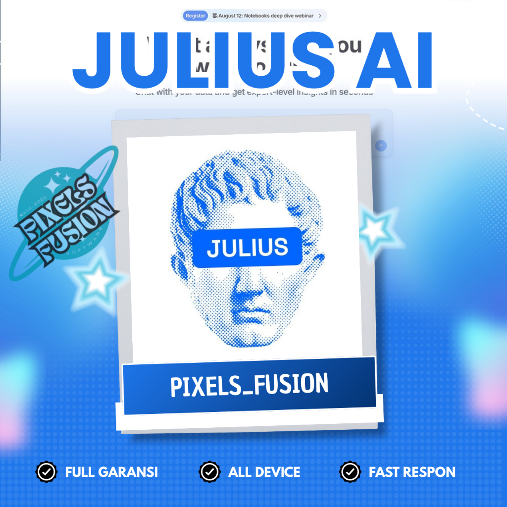 [1 Tahun] Julius AI Premium | Chat with Your Data Using AI | Full Garansi