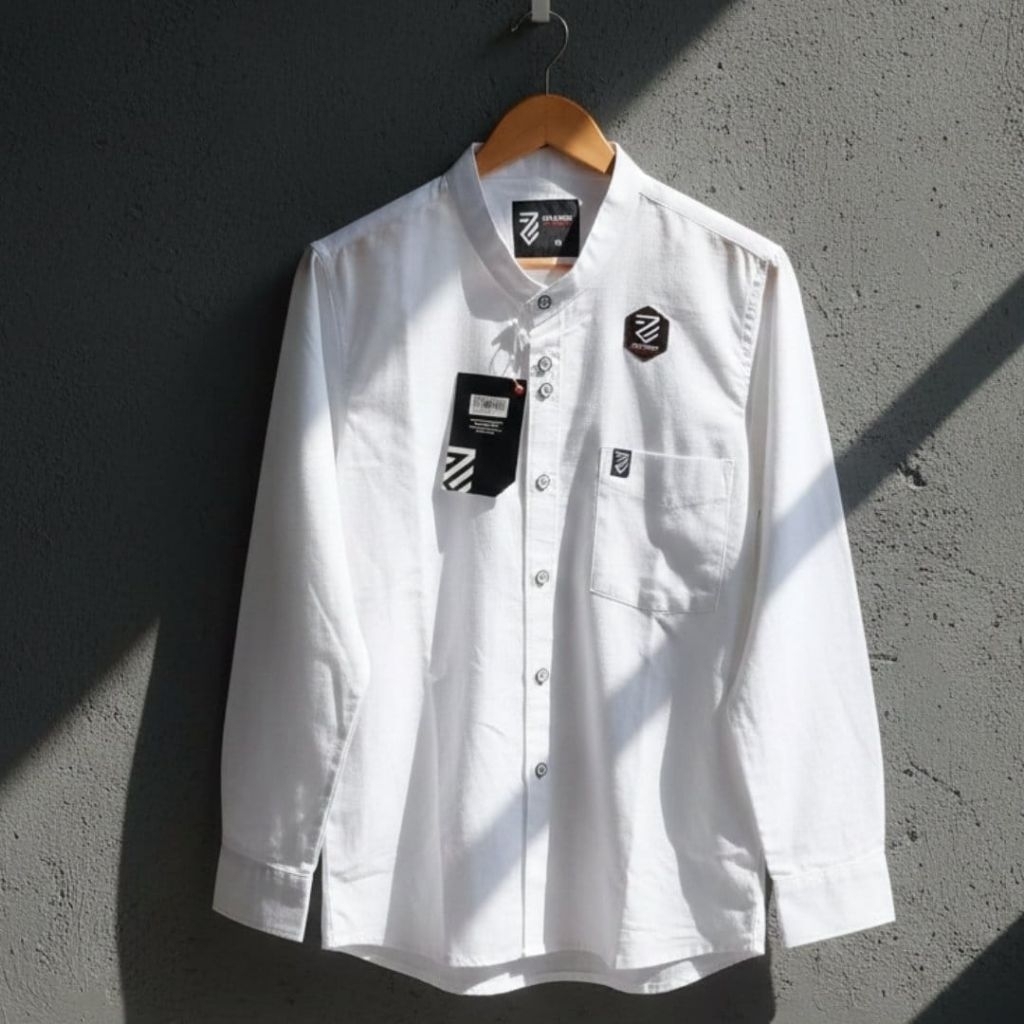kemeja zid denim premium