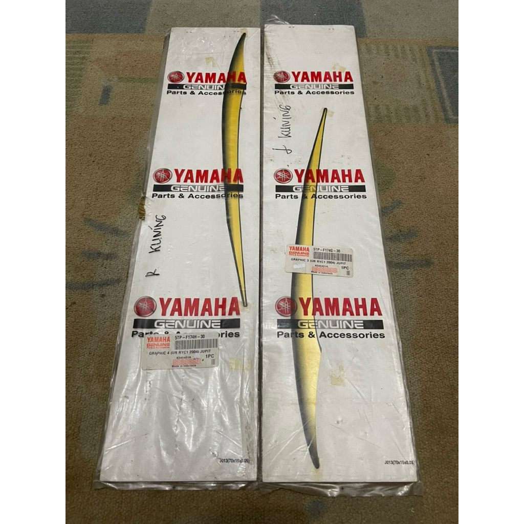 Graphic Striping Body Belakang Bawah Jupiter Z Kuning Original 2004