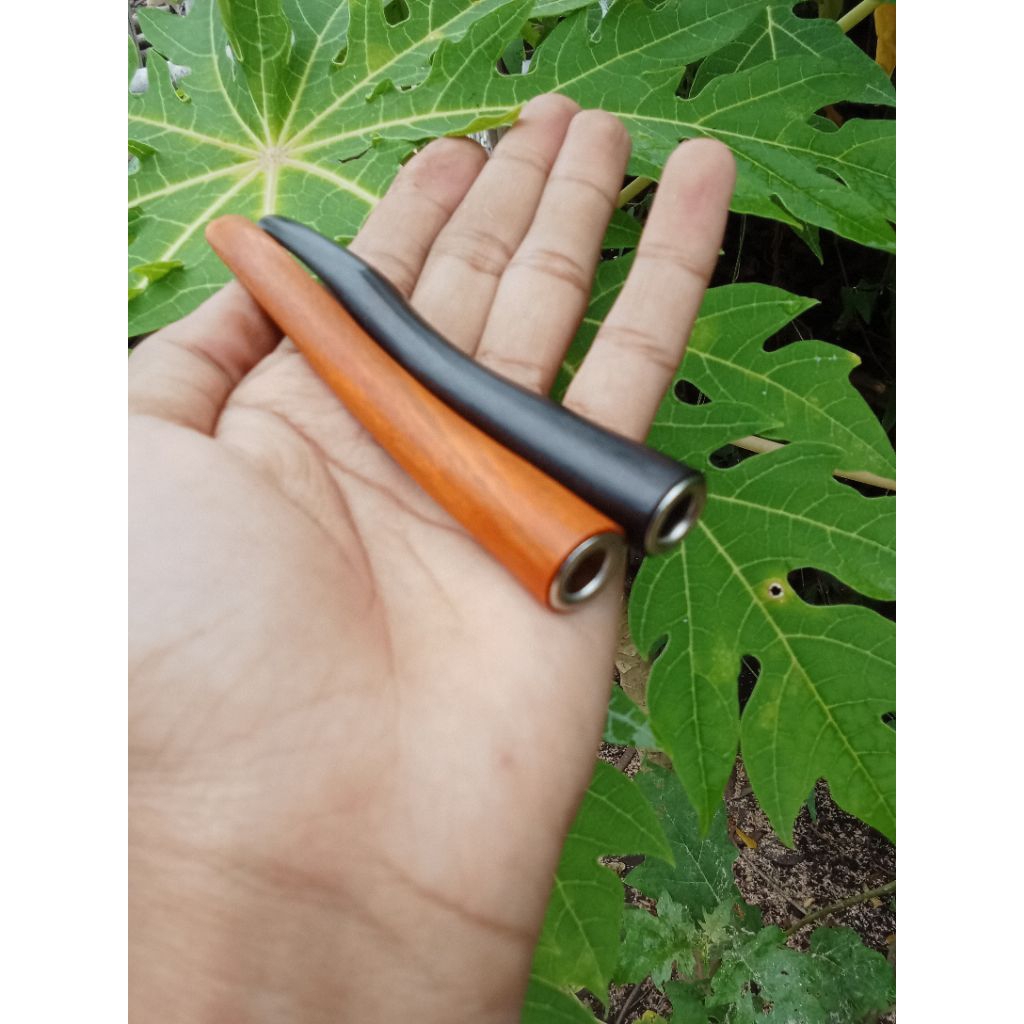 (di obral )pipa pipo rokok kayu kelor hitam dan secang