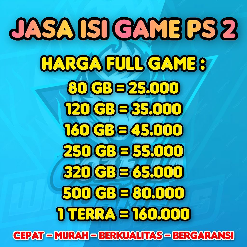 JASA ISI GAME PS2 FULL GAME TERLENGKAP & BEBAS REQUEST