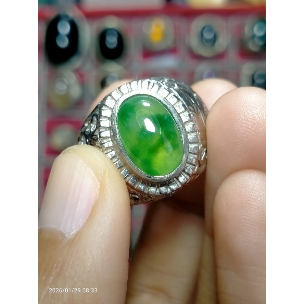 batu cincin lumut idocrase sungai dareh totol sayur