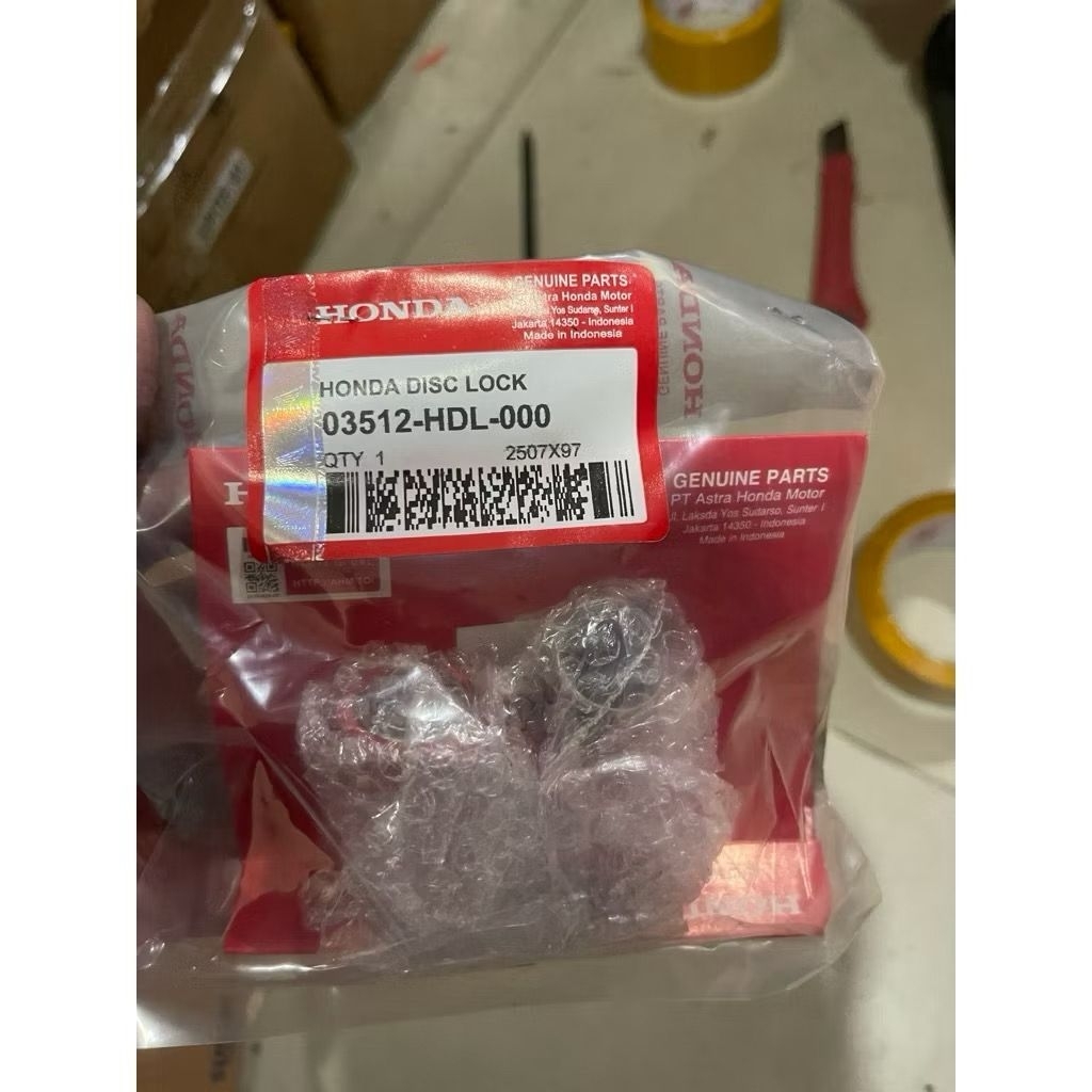 Kunci Gembok Cakram AHM - Gembok Cakram Motor, Kunci Cakram Honda
