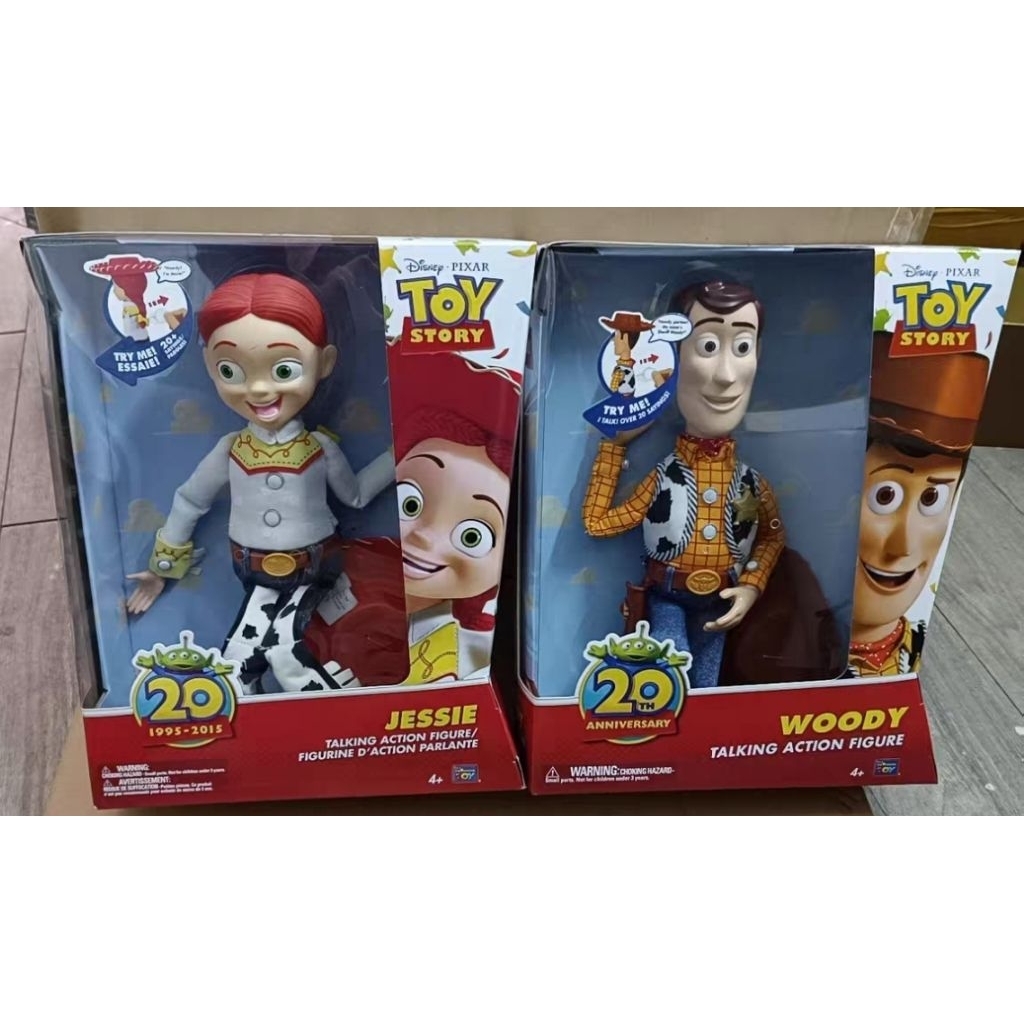 Figur woody & Jessie Toy story Thinkway versi 20th anniversary