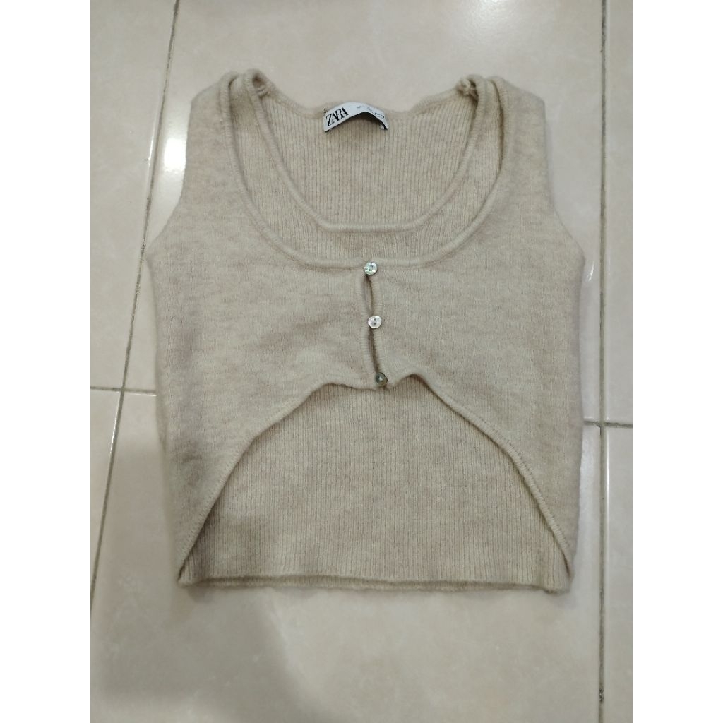 knit vest ZARA preloved