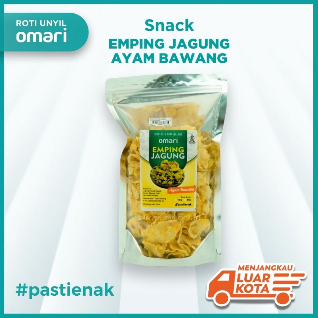 Snack Emping Jagung Ayam Bawang Paling Laris | Oleh-Oleh Khas Malang – Omari
