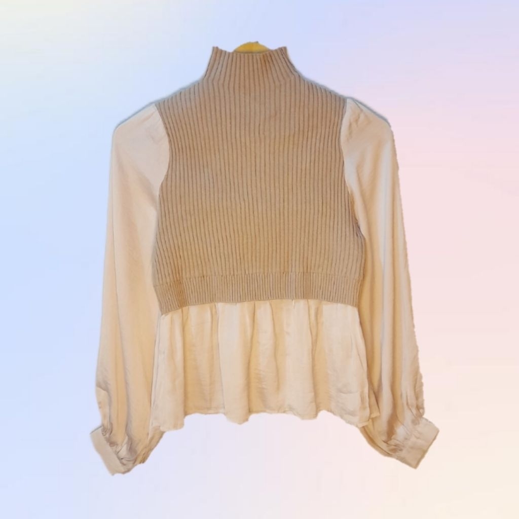 GRL Knit Blouse Lengan Balon