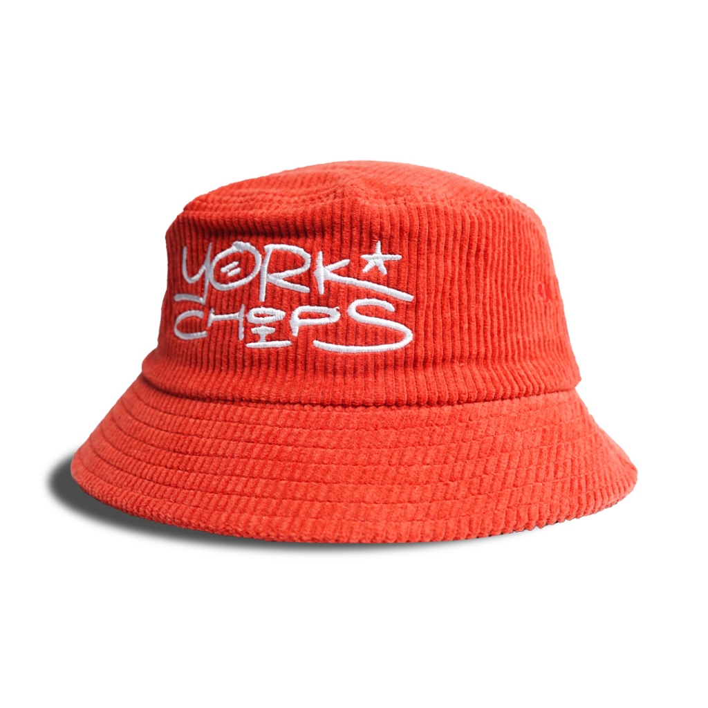 YORKCHIPS FONTAINES Red Bucket Hat