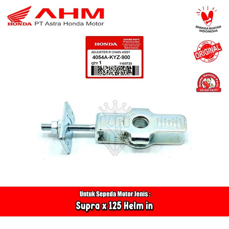 Setelan Rantai Anting Honda Supra x 125 Helm in Karbu Fi Original AHM 4054A-KYZ-900