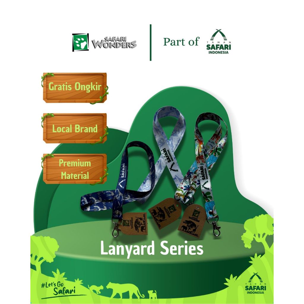 Safari Wonders - Lanyard Zoo Edition Official Merchandise Taman Safari