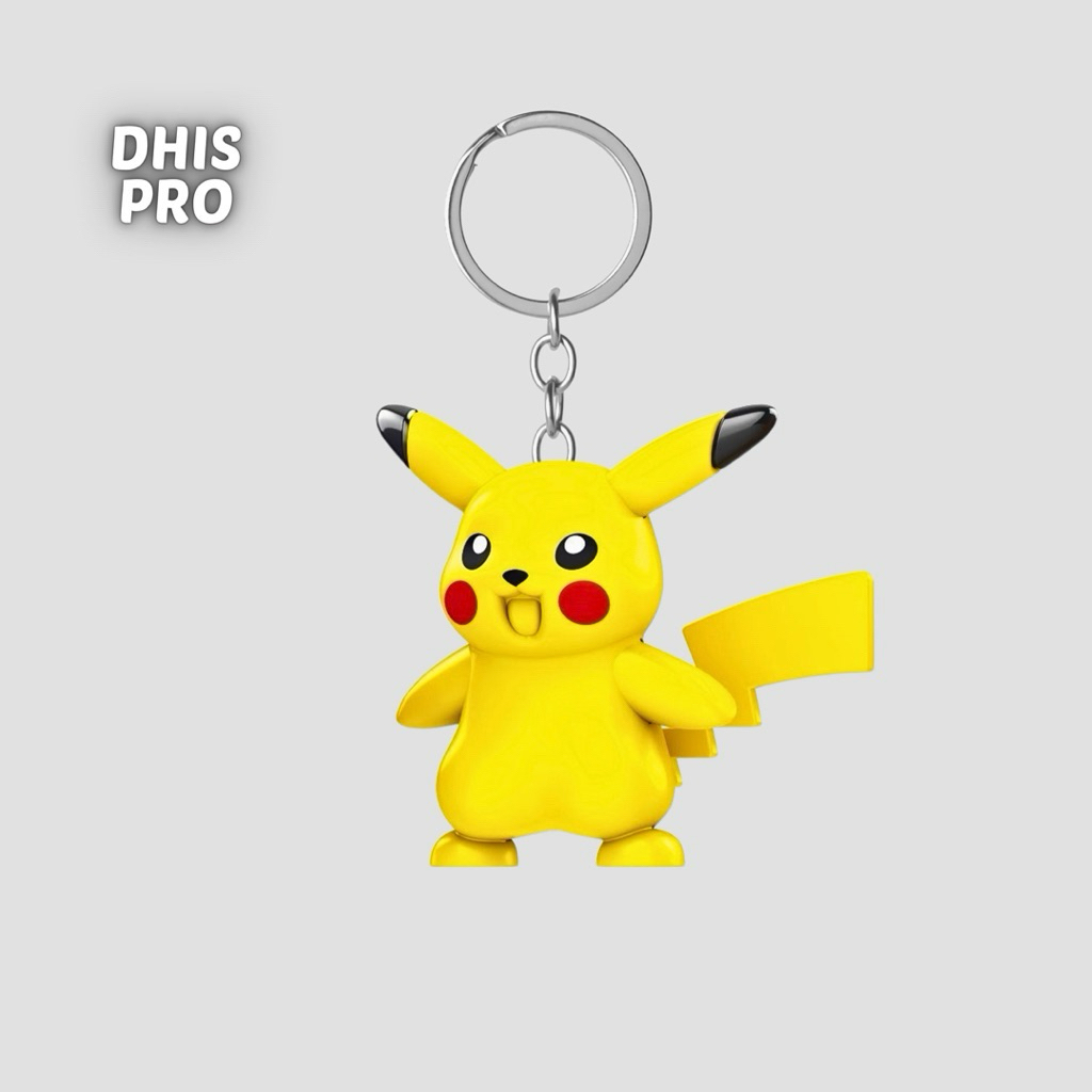 Dhis Project Gantungan Kunci LEGO Minifigure Pikachu Pokemon