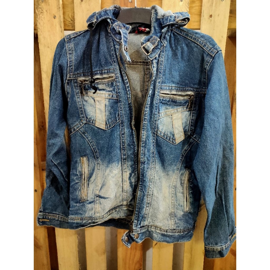 jaket jeans second bekas pakai