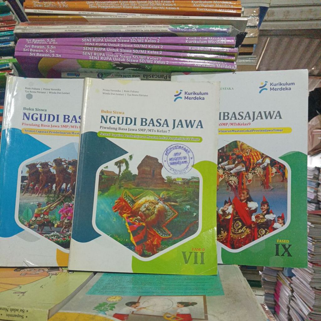 buku Ngudi basa jawa kelas 7,8,9 merdeka bekas original