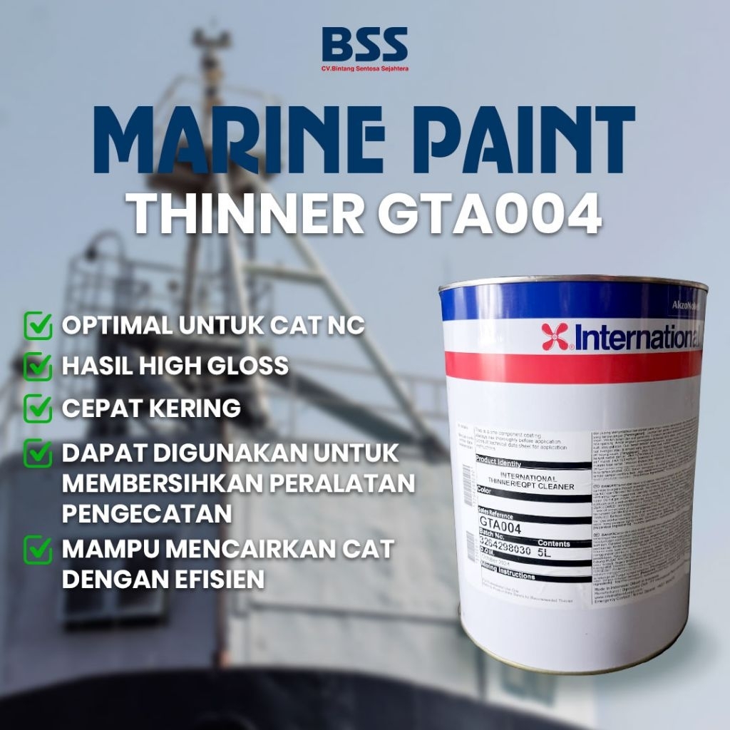Cat Kapal Marine Paint International Thinner GTA004 GTA007 GTA220 GTA733 GTA803 5 Liter Untuk Mencai