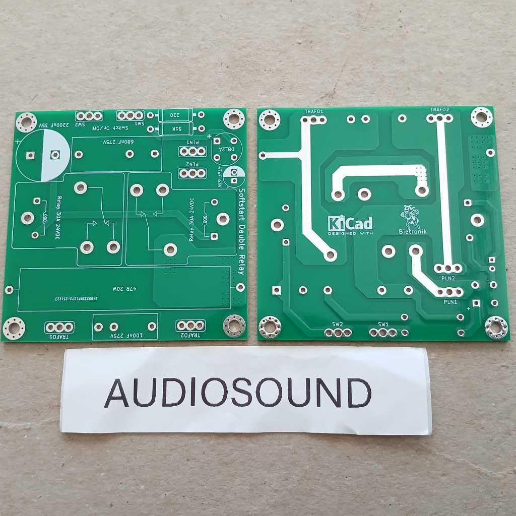 Pcb Softstar 2 Relay Doble Layer / Softstar