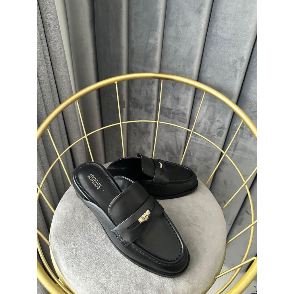 MK Eden Leather Mules Size 7