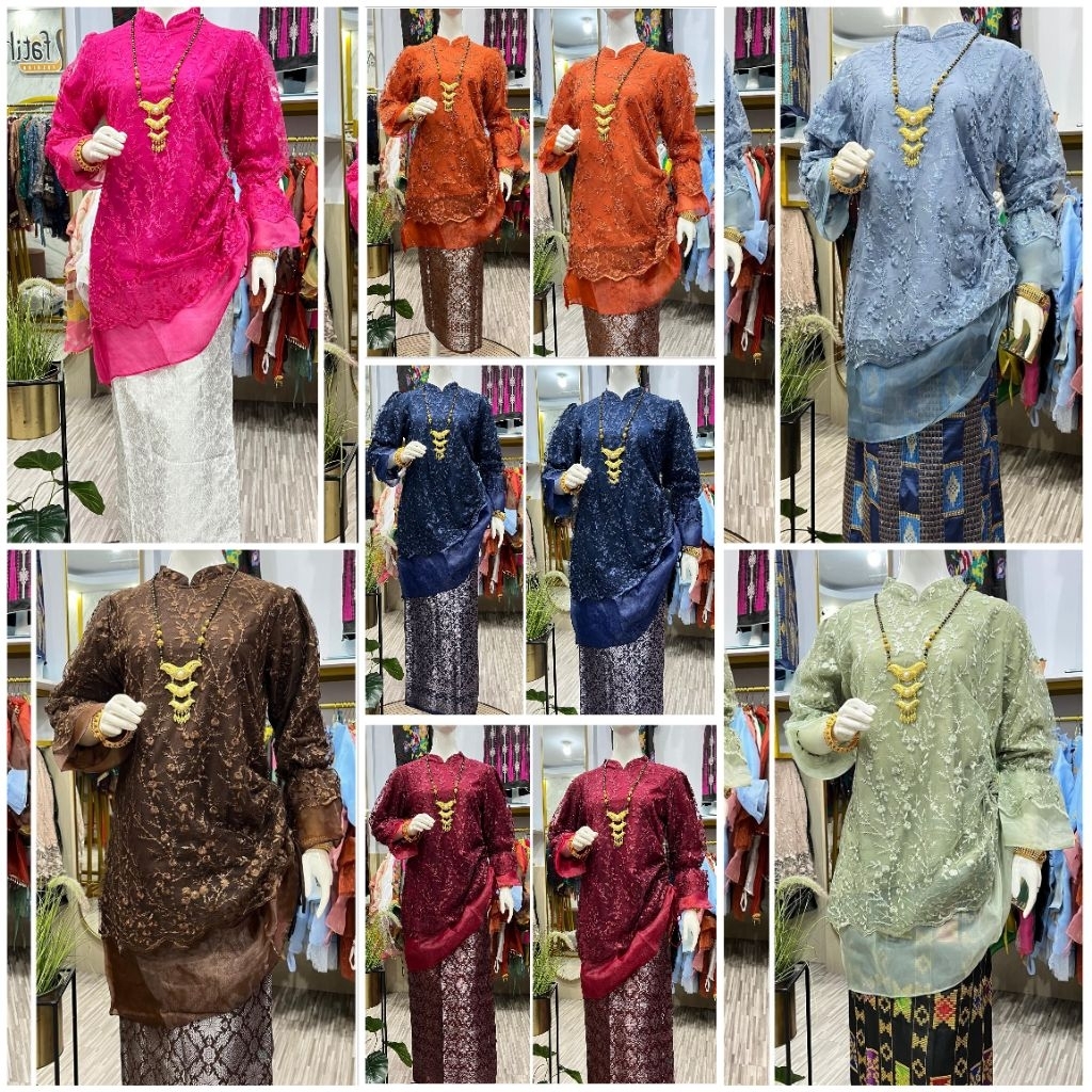 (PART II) TUNIK TILE MIX ORGANZA MODERN TERBARU BAJU BODO MURAH ALFATIHFASHION