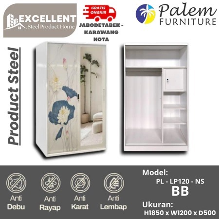 LEMARI PAKAIAN | LEMARI BESI | LEMARI BESI JUMBO PREMIUM 120
