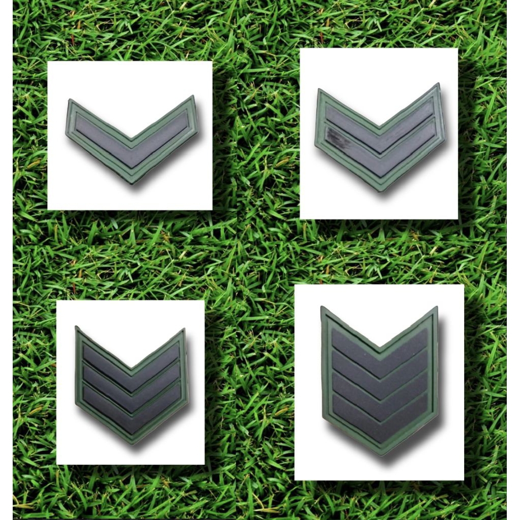 patch ruber pangkat tni ad pdl/serda/sertu/serka/serma
