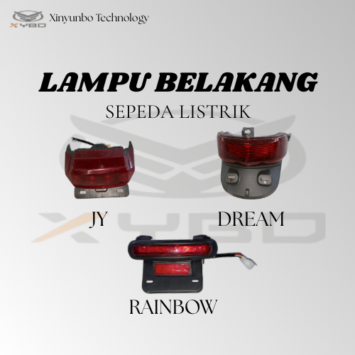 Lampu Belakang Stop Sepeda Listrik Type Kuangyu