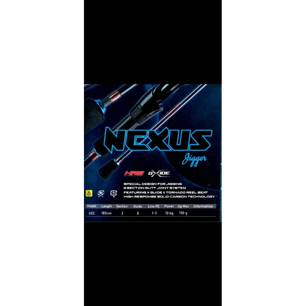 JORAN PANCING JIGGING TORNADO NEXUS JIGER 180CM CARBON BLANK EXTRA STRONG CARBON SOLID 100% ORIGINAL