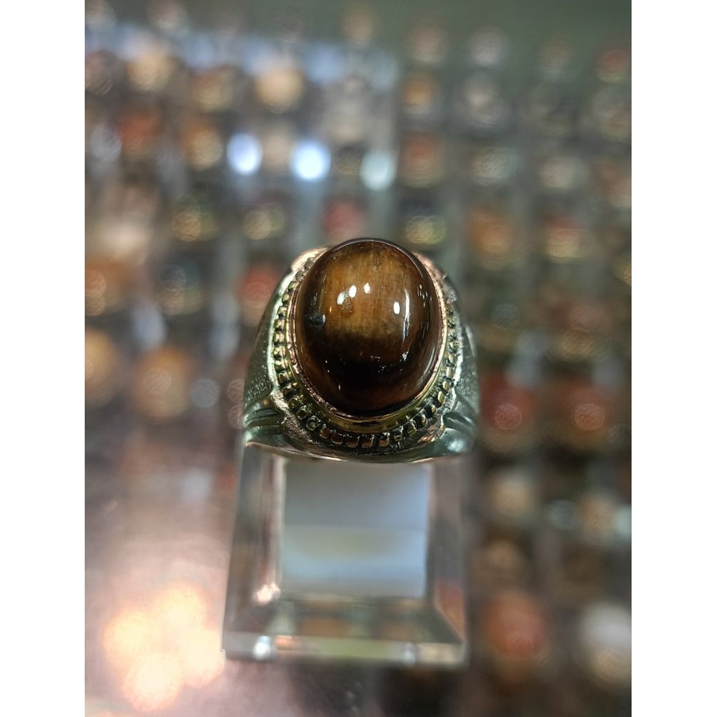 Cincin batu fosil kelor puser(Natural)