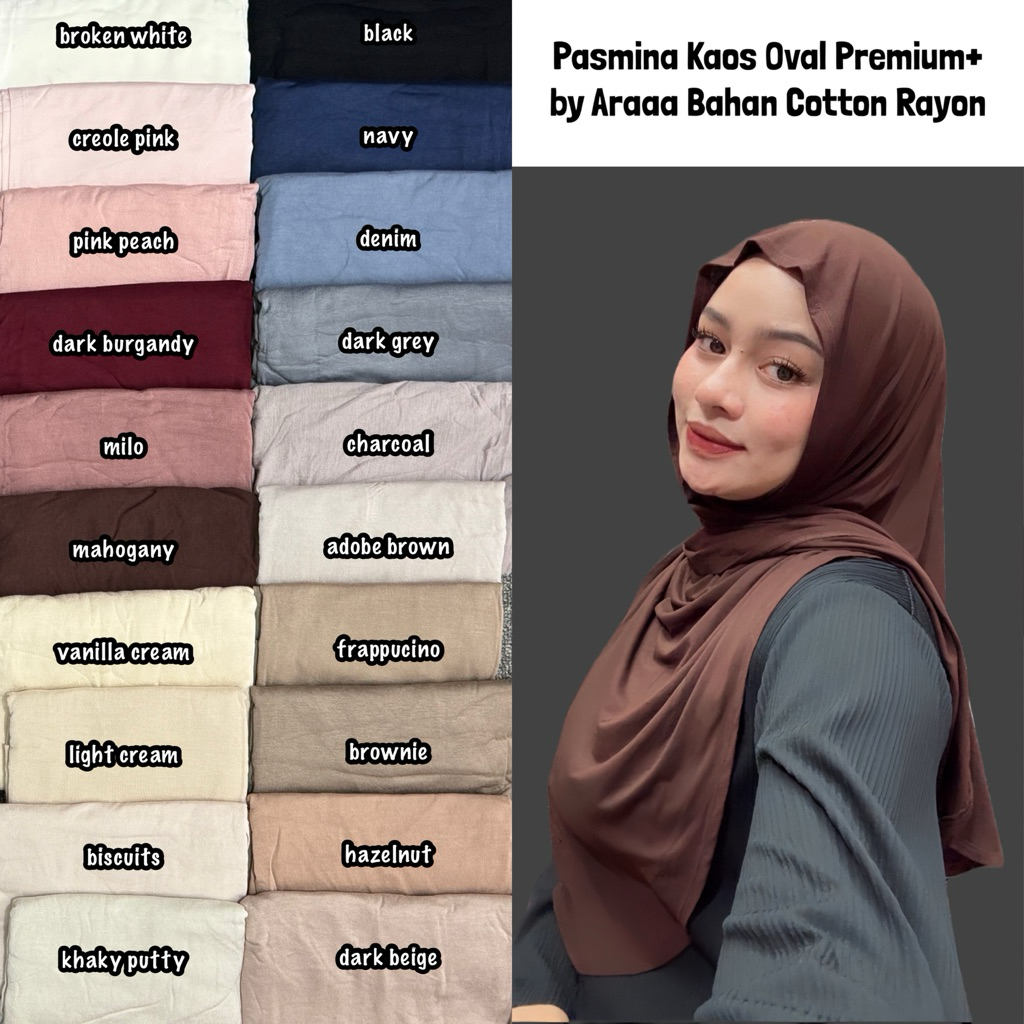 Pasmina Kaos Oval by Araaa