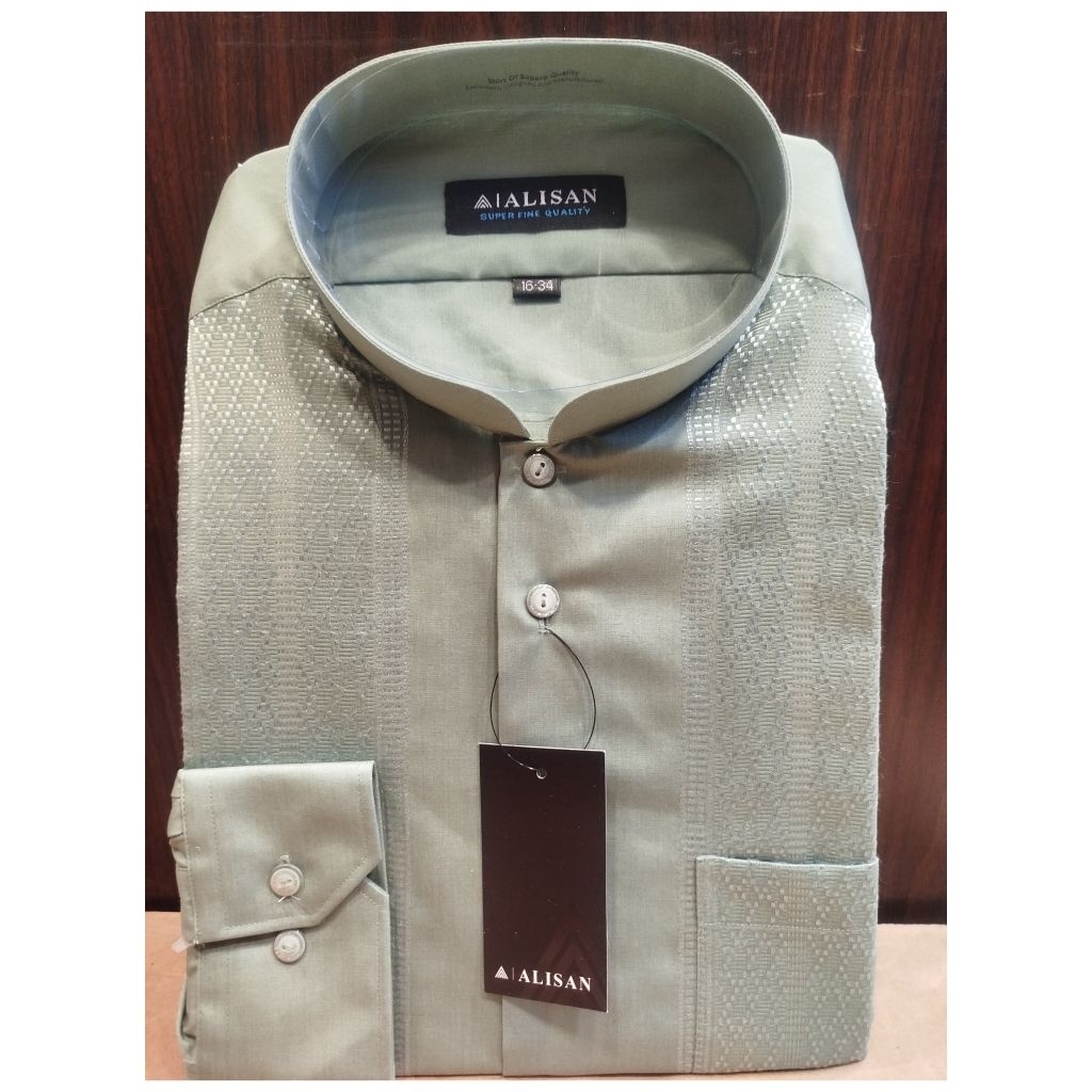 Alisan Koko/Taqwa Motif Kerucut Lengan Panjang Reguler