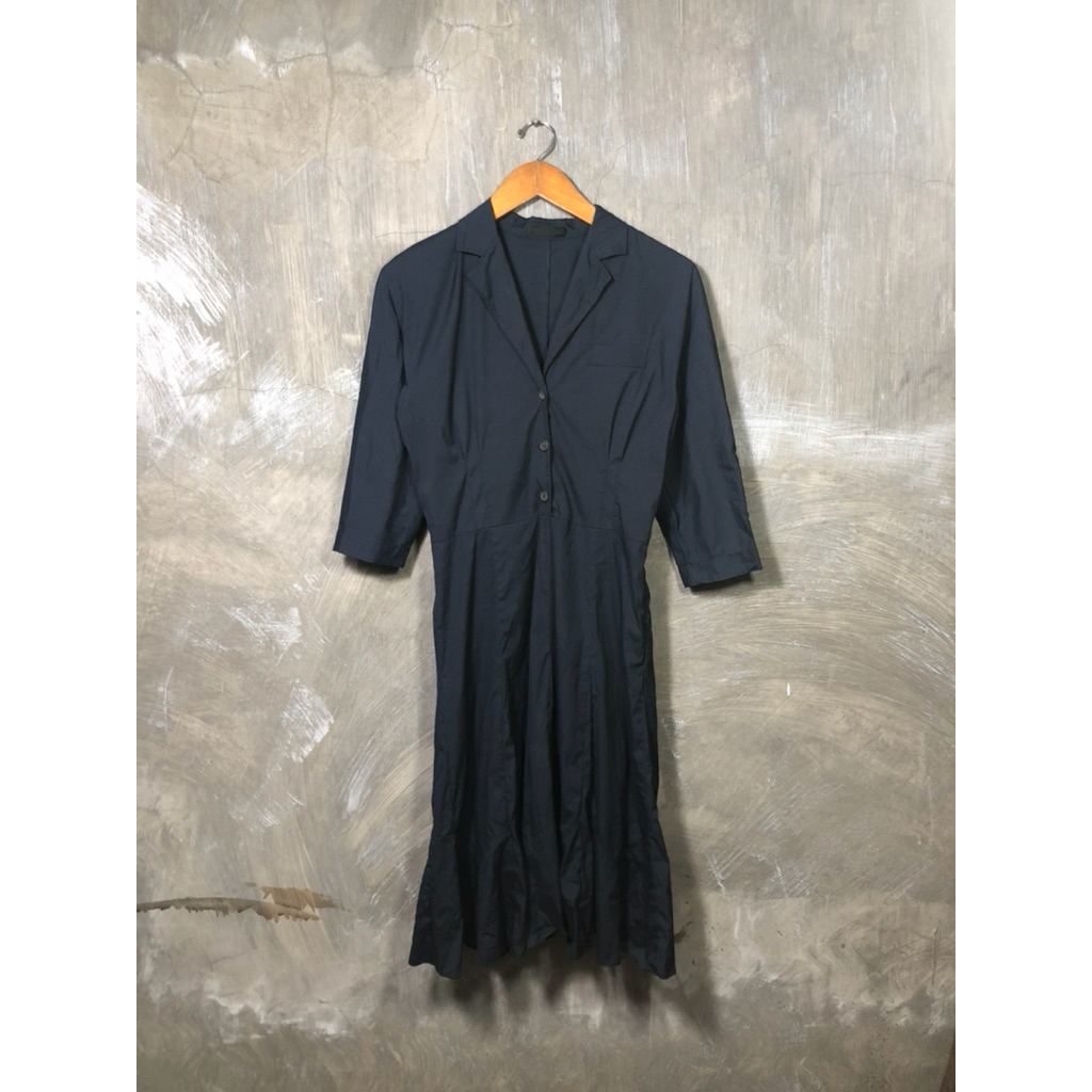Prada Women Navy Maxi Dress