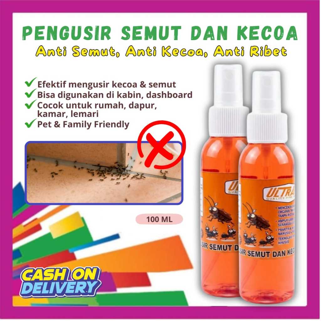 Pembasmi Kecoa Mobil | Pengusir Semut Dashboard | Anti Semut Jok Mobil aman untuk interior