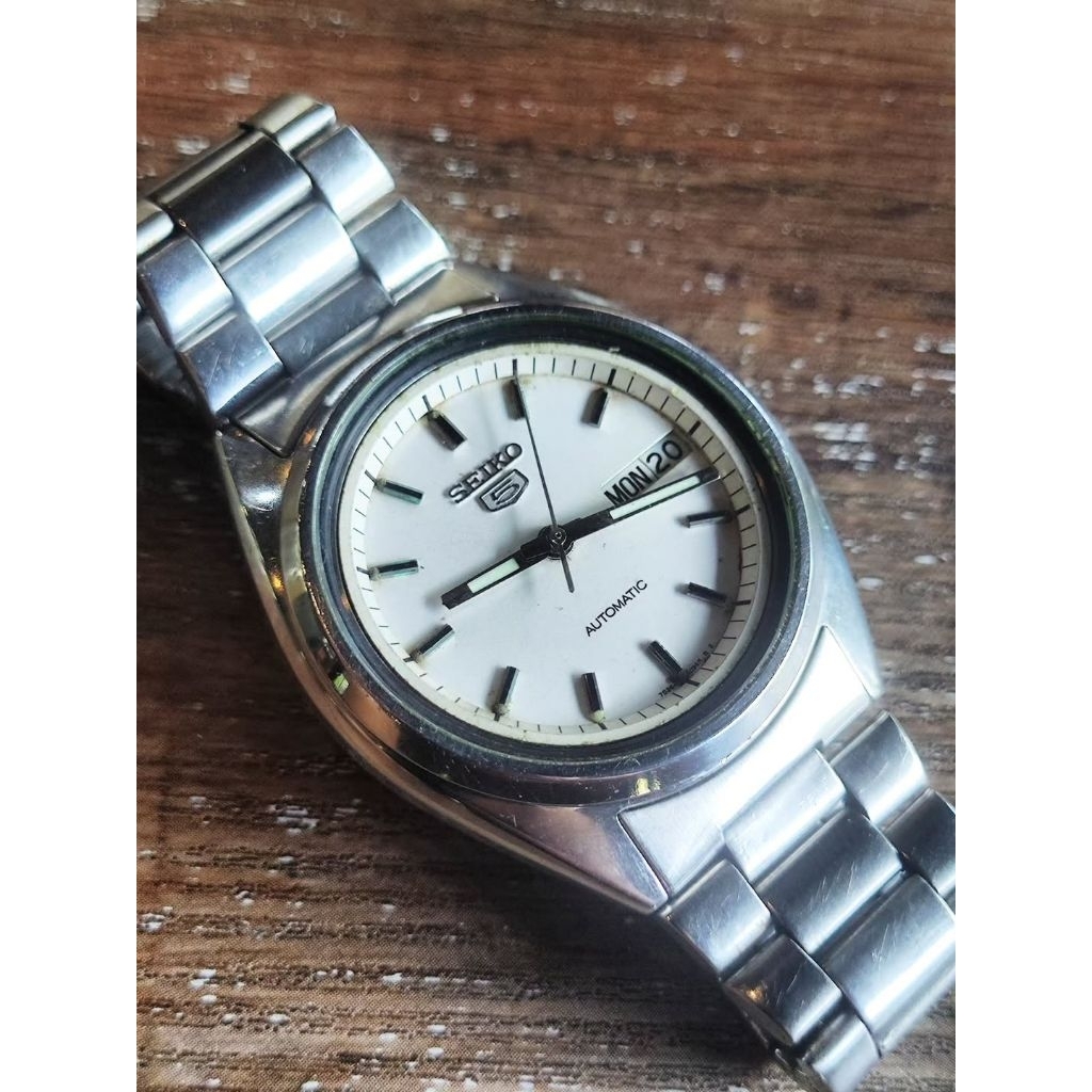 Seiko Automatic White 7S26-3040 Jam Tangan Vintge