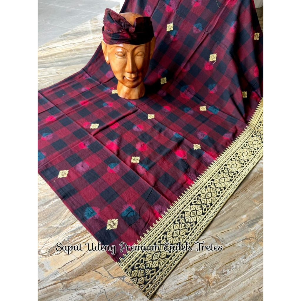 Saput Udeng Premium Endek Tretes