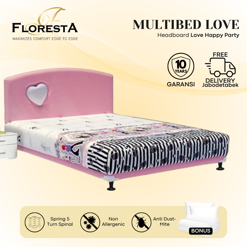 Kasur Springbed Floresta Multibed Love