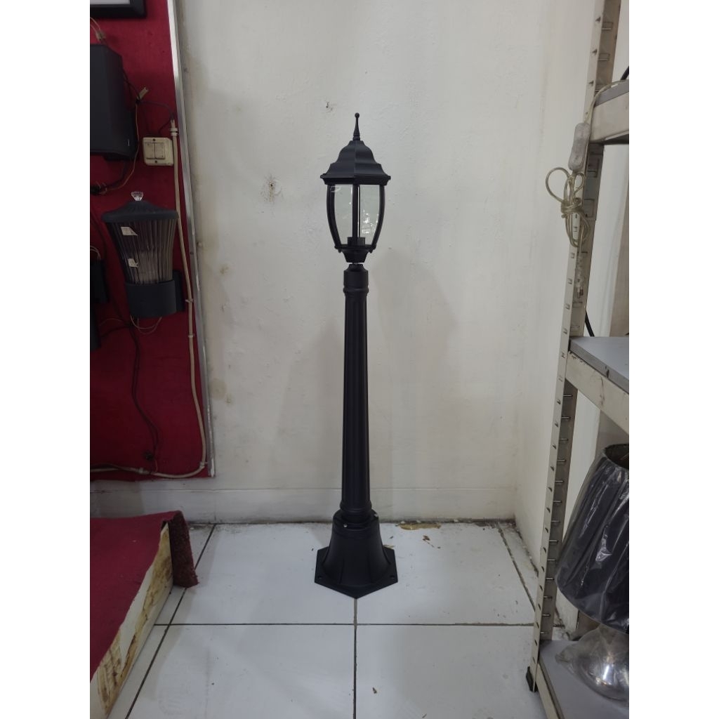 Lampu Taman Tiang Klasik Outdoor Waterproof 105cm - Lampu Pilar Minimalis Vintage - Lampu Hias Jalan