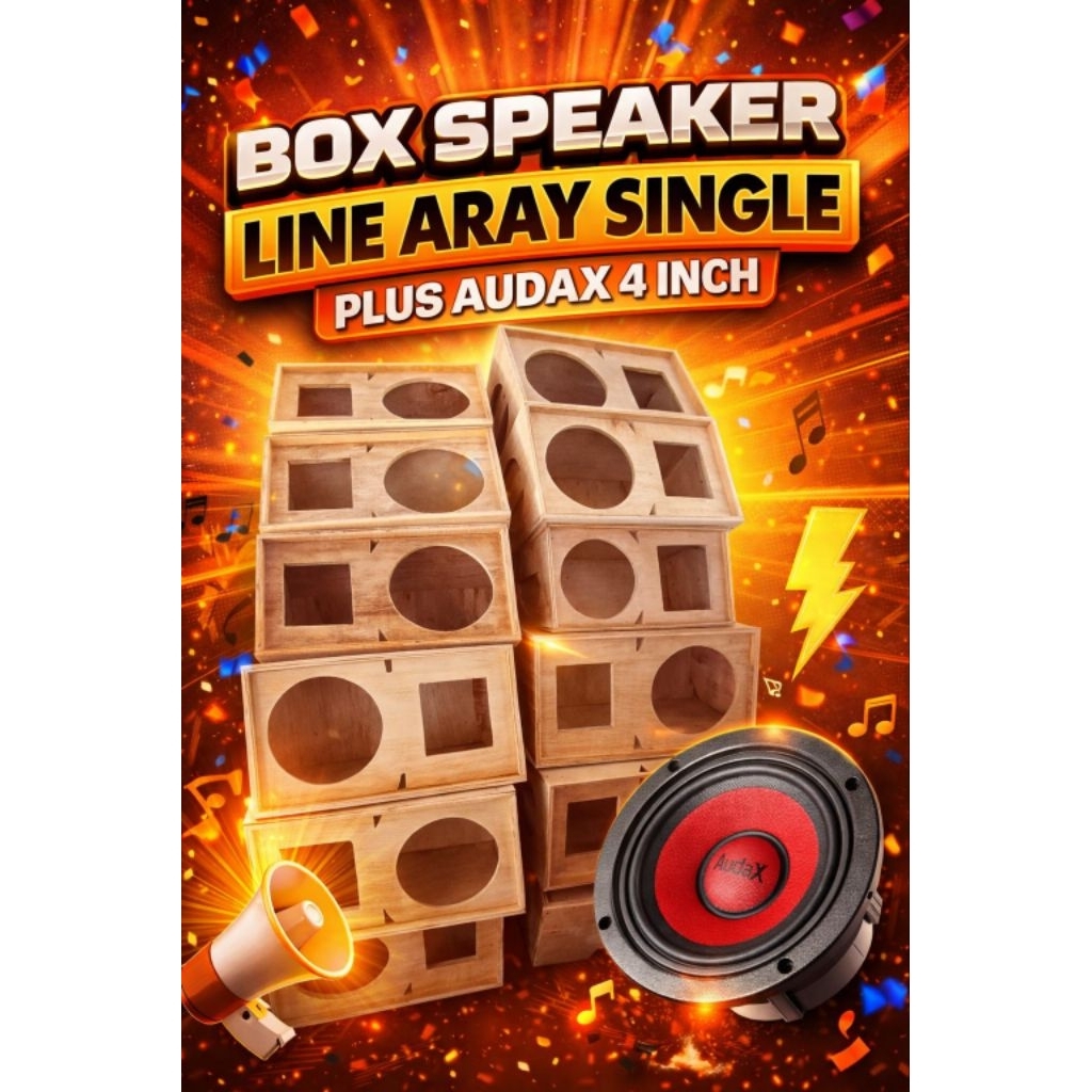 box speaker line aray single plus Audax 5 inch