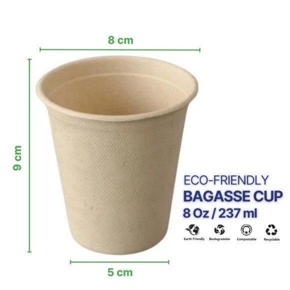 Gelas Ampas Tebu (Baggase Cup)