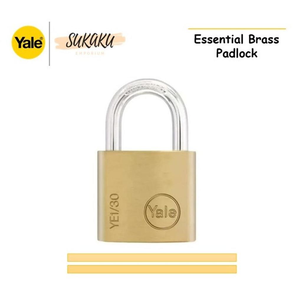 YALE Gembok Pintu 30mm YE1/30/115/1 Padlock Essential Series 30 mm Gembok Kunci Pagar Gerbang Loker 